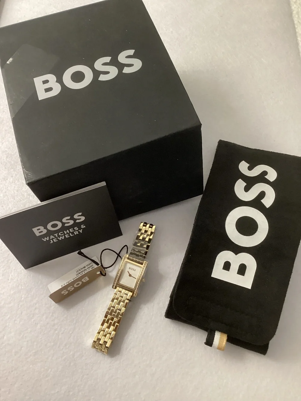 BOSS White-Dial Watch in a Gold Effect
